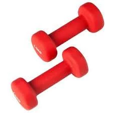 V3Tec Neoprenhantel 2 X 2 KG - Rot