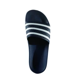 Adidas Adilette - Blau/weiß -Footballlausrüstung Geschäft 288022 TopPortraitView 1280x1280