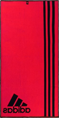 Adidas Towel Duschtuch - Schwarz/rot -Footballlausrüstung Geschäft AB8010 BackView 1280x1280