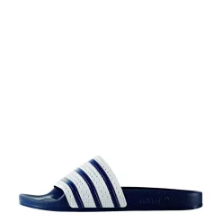 Adidas Adilette - Weiß/blau -Footballlausrüstung Geschäft G16220 LeftSideLateralView 1280x1280