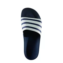 Adidas Adilette - Weiß/blau -Footballlausrüstung Geschäft G16220 TopPortraitView 1280x1280