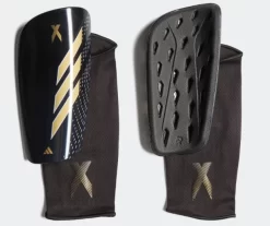 Adidas X SPEEDPORTAL LEAGUE SCHIENBEINSCHONER - Black / Night Grey / Matte Gold