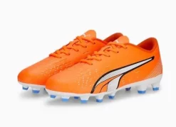 Puma ULTRA PLAY FG/AG Jr Orange-white-blue