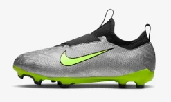 Nike Jr. Zoom Mercurial Vapor 15 Academy - Metallic Silver/Schwarz/Volt/Volt