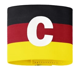 JAKO Kapitänsbinde Schwarz/rot/gelb