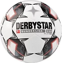 Derbystar Bundesiga Brillant Mini - Weiß/schwarz/rot